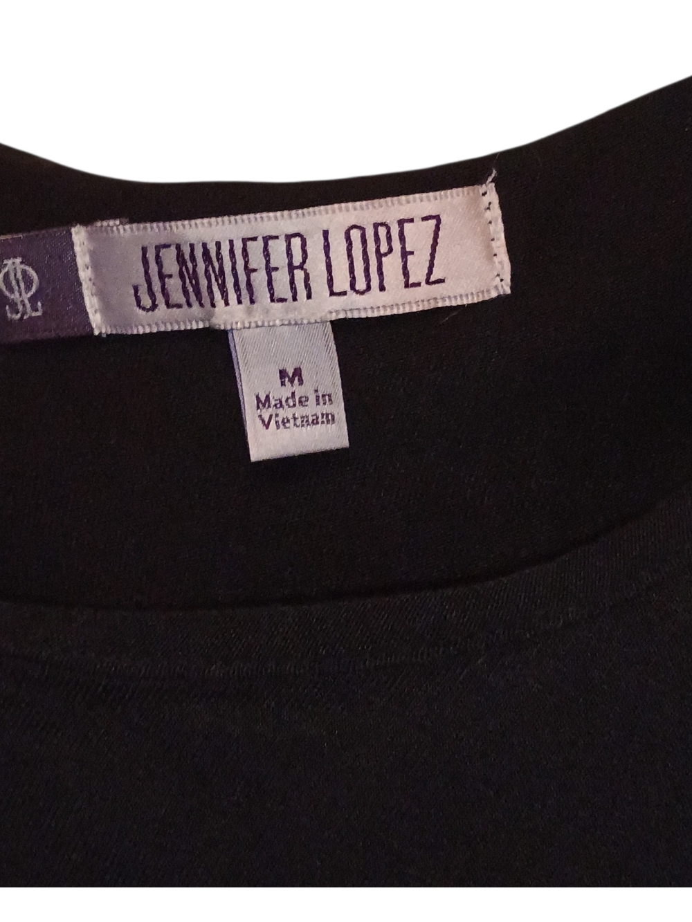 Jennifer Lopez Black One-Shoulder Ruffle Tank - Picture 3 of 3